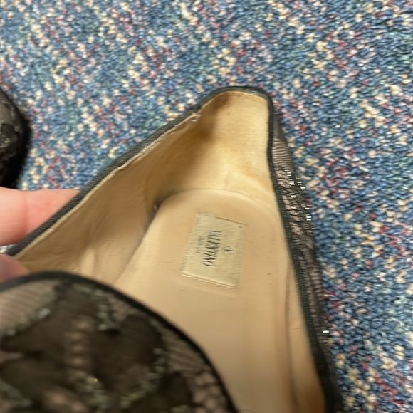Preloved Valentino Lace Embellished Flats Loafers size 36 1/2 - Picture 11 of 17
